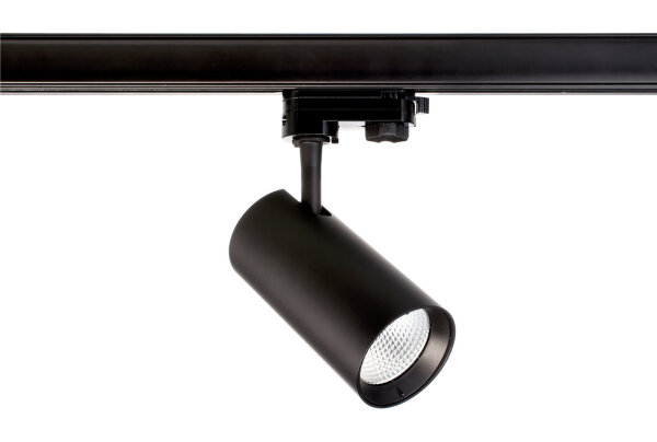 3-Phasen-Spot - Horus, 10 W, 4000 K, Schwarz