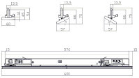 3-Phasenleuchte - Linear Pro, Tilt, 20 W, 3000 K, Weiß