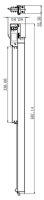3-Phasenleuchte - Linear 60, 20 W, 4000 K, Grau