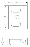 3-Phasen Schienensystem - D Line Montagehalter Deckenbefestigung Flex
