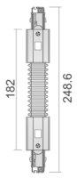 3-Phasen Schienensystem - D Line Flexverbinder links-rechts