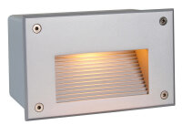 Wandeinbauleuchte - Side II, 1x max. 40 W G9, Silber