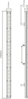 Wallwasher - Wallwasher Caph 230 V Asymetrisch, 38 W, 3000 K, Grau