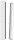 Bodeneinbauleuchte - Line, 36 W, 3000 K, Silber