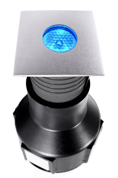 Bodeneinbauleuchte - Easy Square II, 3 W, RGB, Silber