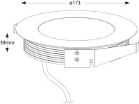 Bodeneinbauleuchte - Flat 24V 150, 17 W, RGB, Silber