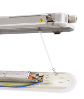 Feuchtraumleuchte - Tri Proof Basic, 18 W, 4000 K, Grau