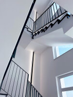 Profil - PLANO MS, 80 x 55mm, alu eloxiert mit LED-Träger, 2m