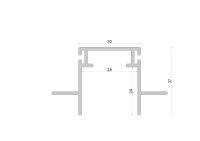 Profil - Combo Einbau Montageprofil mit Flügel,...