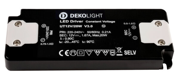 Netzgerät (CV, DC) - FLAT, CV, UT12V/20W