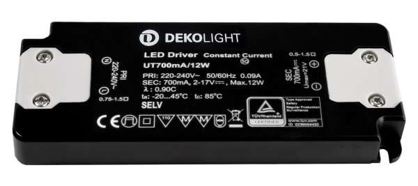 Netzgerät (CC, DC) - FLAT, CC, UT700mA/12W