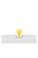 Profil - U-Profil flach AU-01-12, 2m, Silber