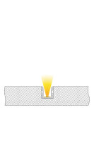 Profil - U-Profil hoch AU-02-08, 2m, Schwarz