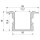 Profil - T-Profil hoch ET-02-10, 2m, Silber