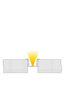 Profil - T-Profil hoch ET-02-12, 2m, Schwarz