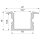 Profil - T-Profil hoch ET-02-12, 2m, Schwarz
