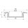 Profil - T-Profil flach ET-01-15, 2m, Silber