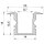 Profil - T-Profil hoch ET-02-08, 2m, Weiß