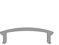 Profil Abdeckung - Abdeckung F-01-12, 1m, klar