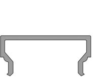 Profil Abdeckung - Abdeckung H-01-15, 3m, milchig