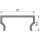 Profil Abdeckung - Abdeckung H-01-15, 1m, matt