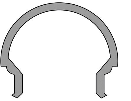 Profil Abdeckung - Abdeckung R-01-10, 3m, matt