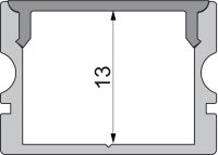 Profil Endkappe - Endkappe P-AU-02-15 Set 2 Stk, Schwarz