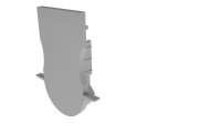 Profil Endkappe - Endkappe R-ET-04-12 Set 2 Stk, Grau
