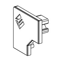 Profil Endkappe - Endkappe E-EV-02-08 Set 2 Stk, Grau