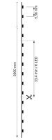 LED Stripe - Standard, SMD, 24V-11W, 3000K, 5m, Silikon