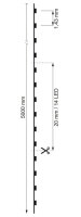 LED Stripe - Power Short Cut, SMD, 48V-20W, 3000K, 5m