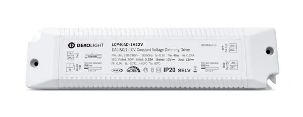 Netzgerät (CV, DC) dimmbar - BASIC, DIM, CV, LCP40AD-1H12V