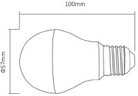 Leuchtmittel - RF-smart, E27, DIM, 6 W, RGB+2700-6500 K, 220 Grad