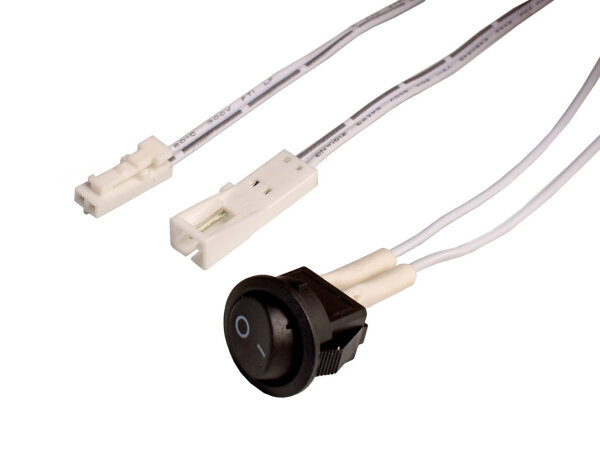 Zubehör - MINI-AMP Einbausch. (Stecker-Buchse) 2x 100cm, 12V/24V, max. 3A, IP20