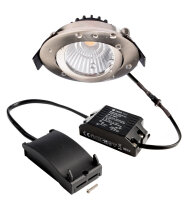 Deckeneinbauleuchte - Dione IP44, 8,5 W, DIM, 3000 K, Nickel