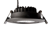 Deckeneinbauleuchte - Dione IP44, 8,5 W, DIM, 2700 K, Schwarz