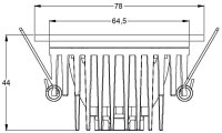 Deckeneinbauleuchte - COB 68 IP65, 6,5 W, 2700 K, Weiß