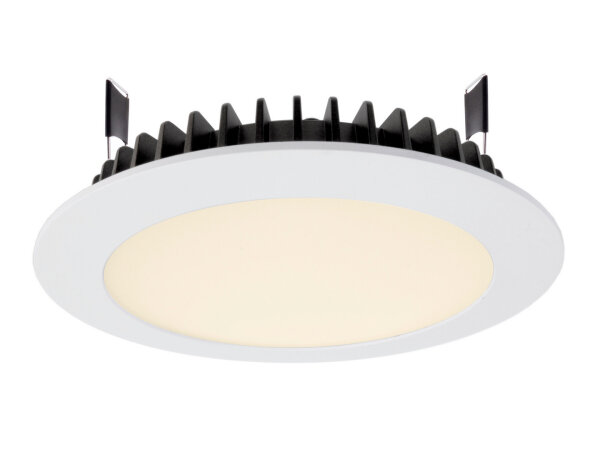 Deckeneinbauleuchte - LED Panel Round III, 20 W, 3000 K, Weiß