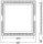 Deckeneinbauleuchte - LED Panel Square 20, 16 W, 4000 K, Grau