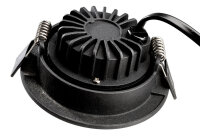 Deckeneinbauleuchte - Dione IP44 DTW, 8,5 W, DIM, 1800/3000 K, Schwarz