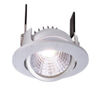 Deckeneinbauleuchte - COB-68-350mA-4000K-Rund-flach-Silber