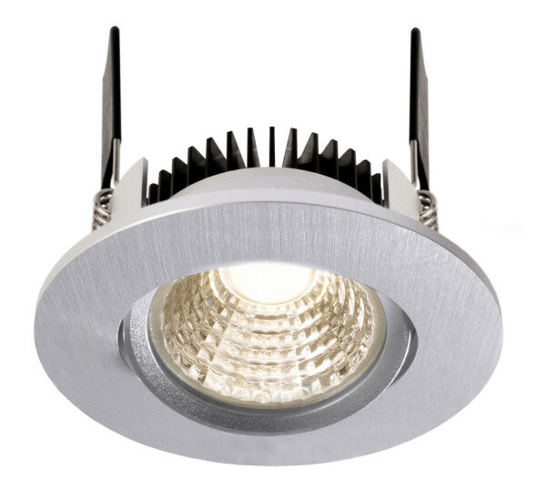 Deckeneinbauleuchte - COB-68-24V-4,5 W-4000K-Rund-Tilt-Silber