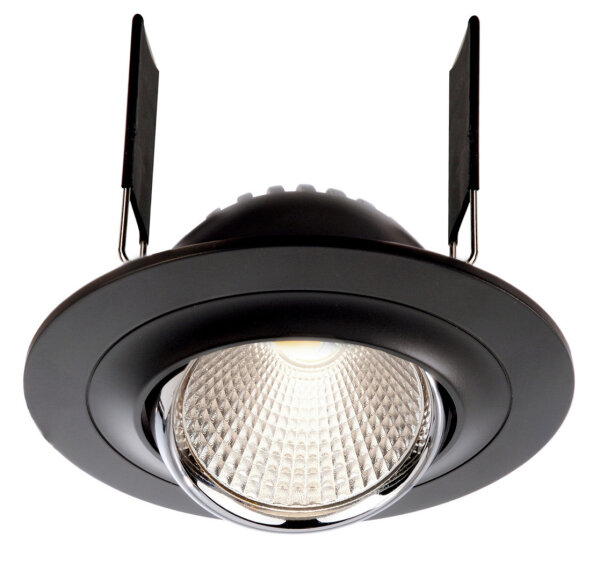 Deckeneinbauleuchte - Saturn, 7 W, 4000 K, Schwarz