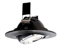 Deckeneinbauleuchte - Saturn, 7 W, 4000 K, Schwarz