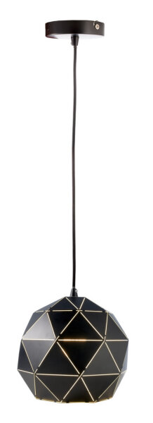 Pendelleuchte - Asterope Rund 250 mm, 1x max. 40 W E27, Schwarz