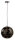 Pendelleuchte - Asterope Rund 500 mm, 1x max. 40 W E27, Schwarz