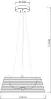 Pendelleuchte - Filo Sat 390 mm, 1x max. 60 W E27, Silber