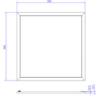 Einlegepanel - Standard 600x600 mm, RGB/2700-6500 K, 94...