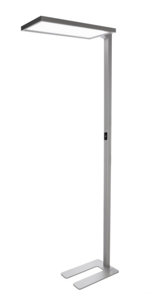 Stehleuchte - Office One Motion Up and Down, 80 W, Touch DIM, 3000 K, Silber