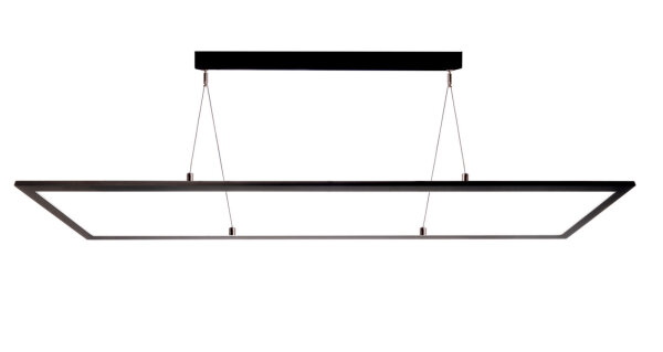 Pendelleuchte - Set, LED Event-Panel Transparent, 63 W, RGB/4000 K, Schwarz
